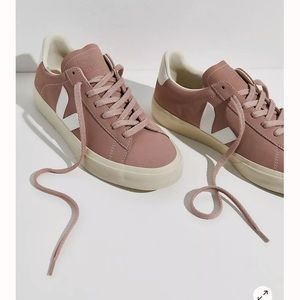 Veja Campo Sneakers in Babe/ White at Free People